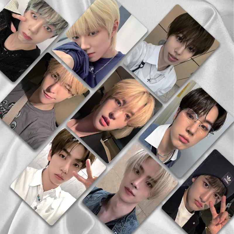 Tarjetas láser LOMO para selfies, 50 piezas, KPOP, 8 Vueltas