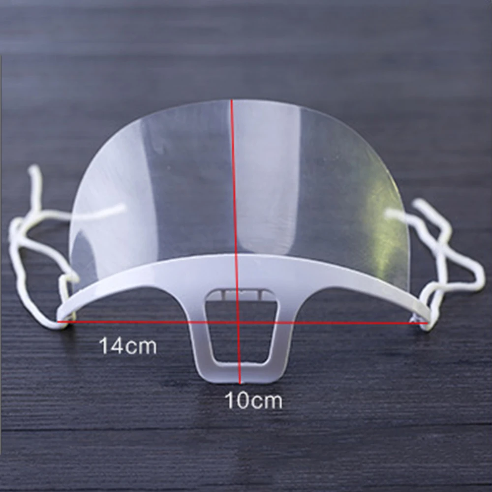 

5pcs-10pcs-40pcs/Set Reusable restaurant kitchen chef anti-saliva droplet anti-fog plastic mask"