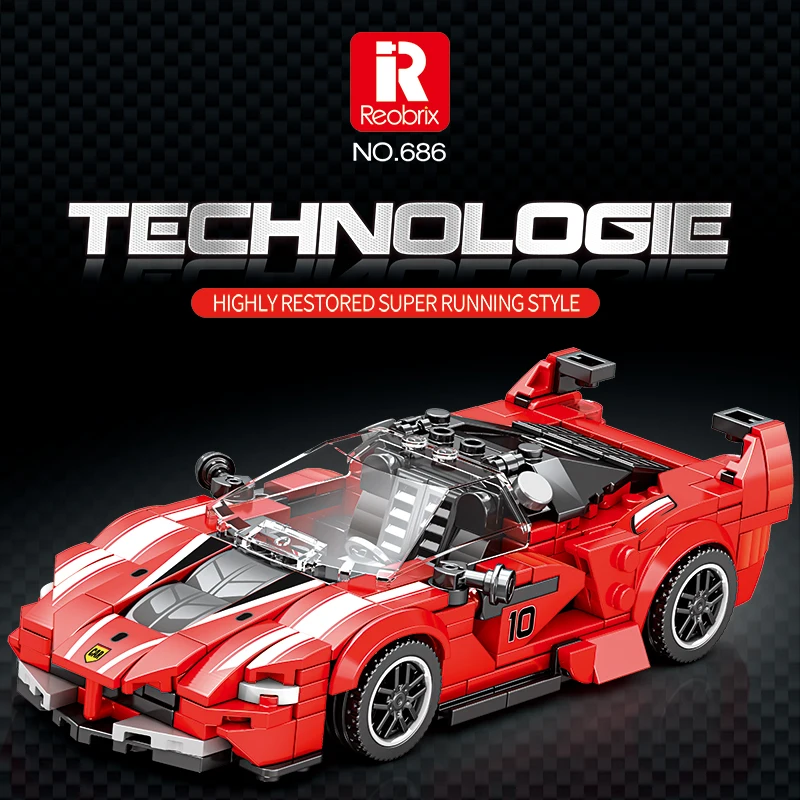 

343PCS Sports Car Model Building Blocks City Classic Speed Vehicle Bricks Toys Desktop Ornaments Kids DIY Toys Holiday Gifts