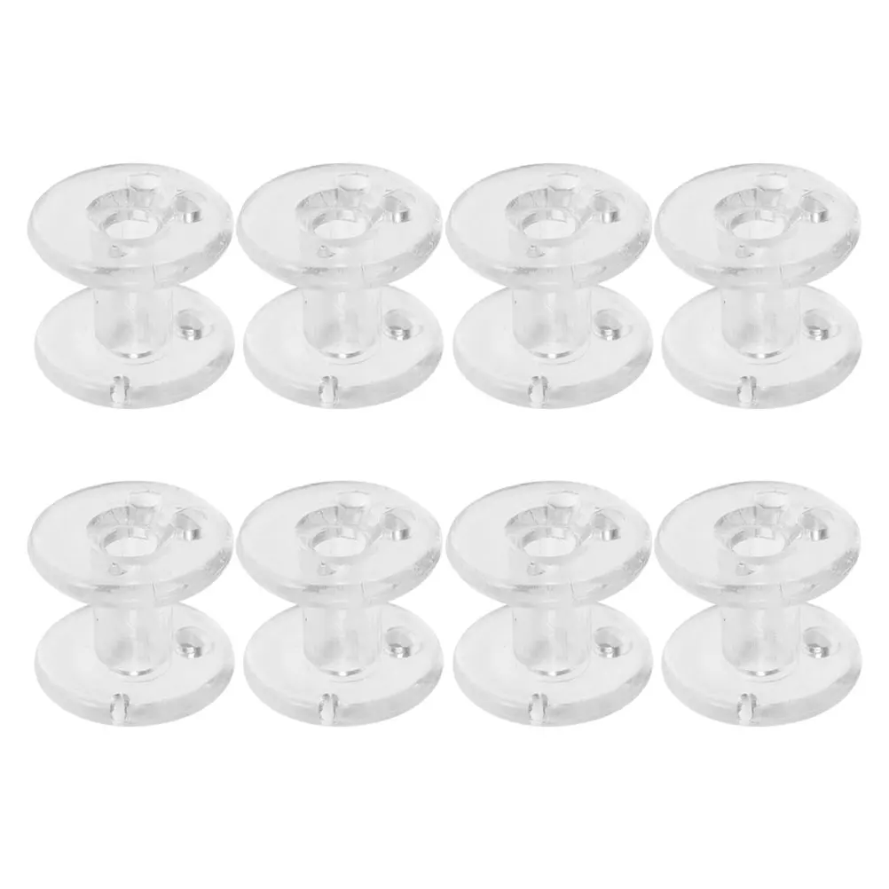 

8pcs Curtains Winding Wheel Hold Downs Spool Tensioner Cord Blinds Accessories Transparent Plastic Durable Smooth Operation