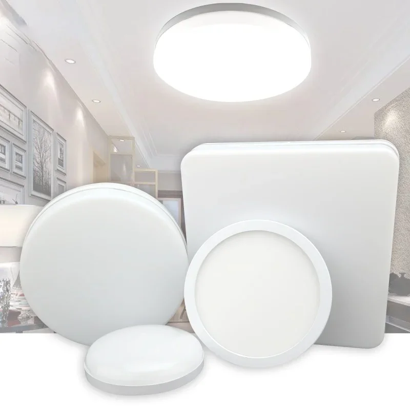 

Led Ceiling Light 48W 36W 24W Panel Round Surface Mount 18W 13W 9W 6W Panel Light AC 85-265V Ultrathin Square Ceiling Lamp