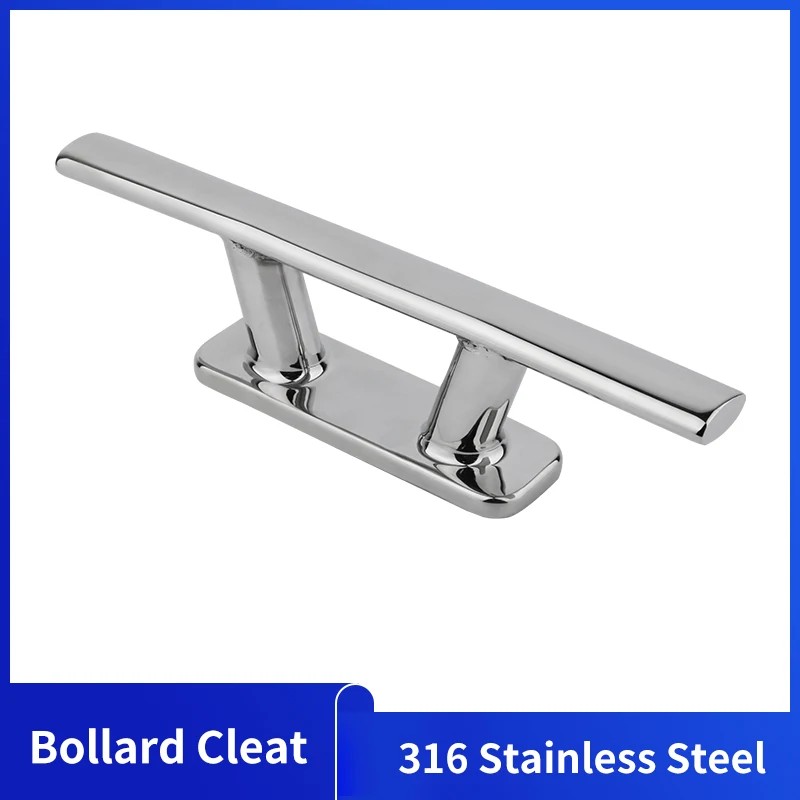 Boat Accessories Dock Cleat 316 Stainless Steel Boat Mooring Bollard Cleat 6/8/10/12 Inch for Marine Yacht