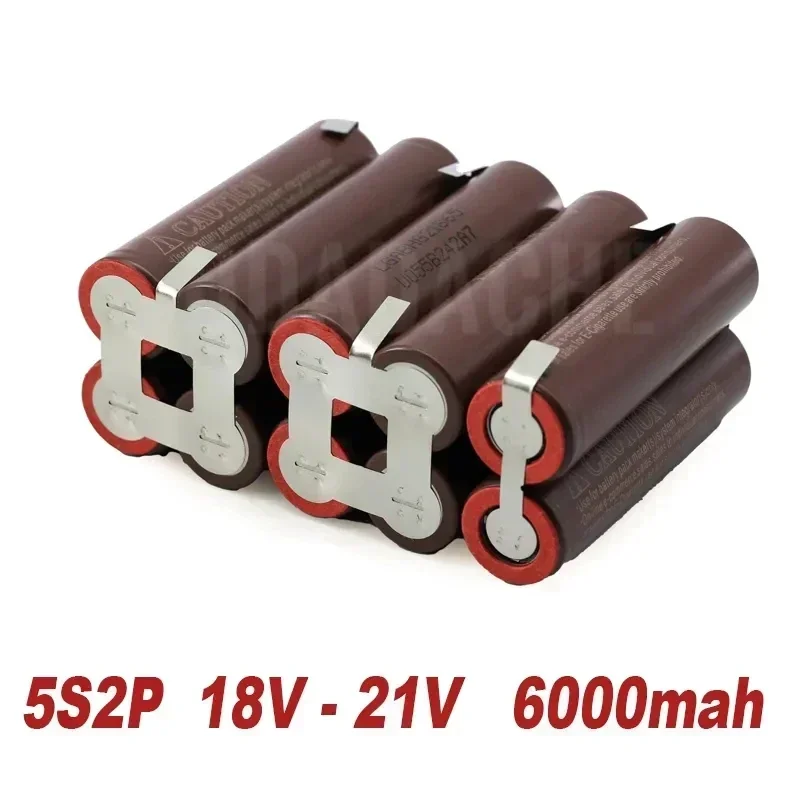 3S/5S 10.8V 12.6V 18V HG2 3000mAh 18650 lithium battery pack 30A screwdriver welding strip customizable battery