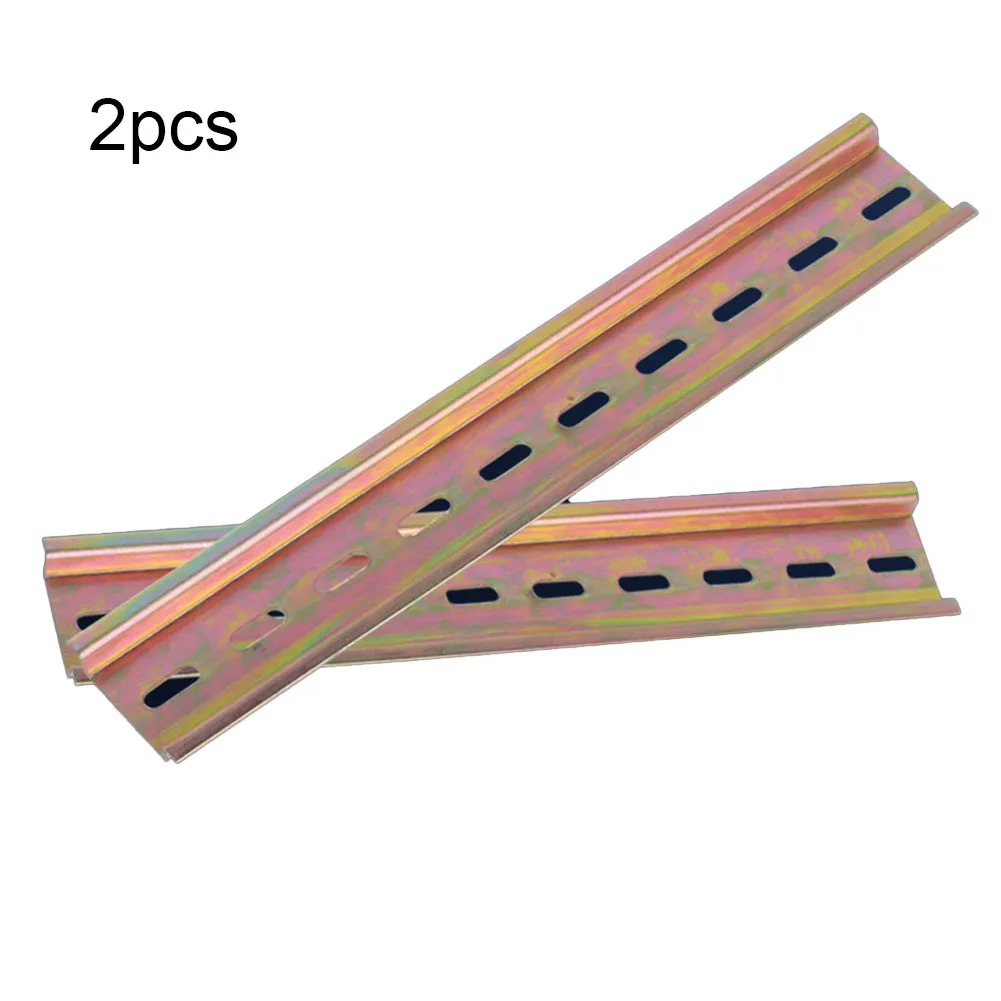 Slotted DIN Rail for Household Electrical Products 10cm50cm Length 35mm Width 7 5mm High Secure and Convenient