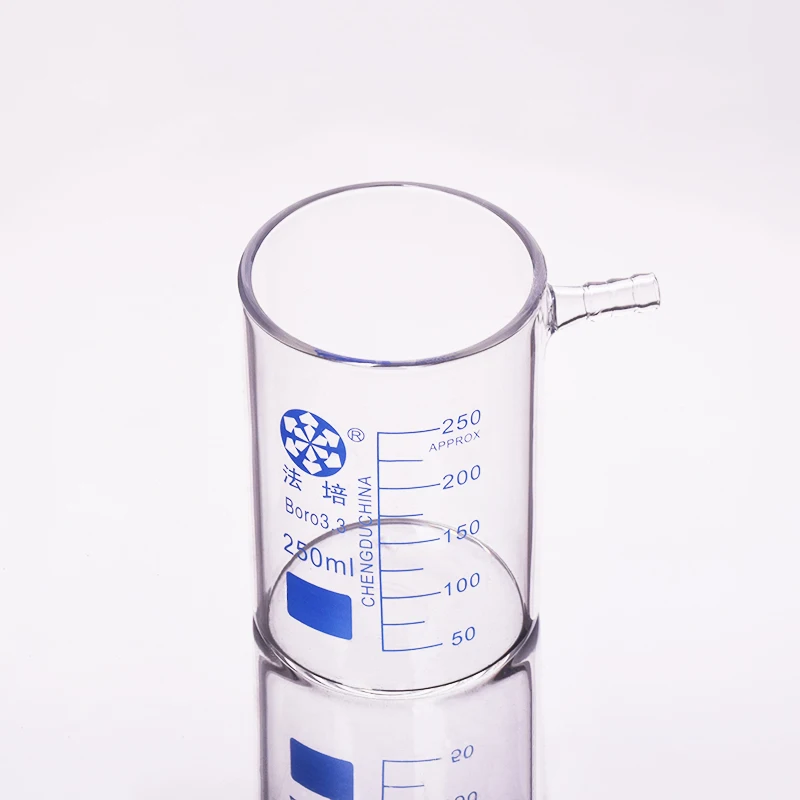 

FAPE Beaker in low form with upper tube, Without spout 100mL-150mL-200mL-250mL-5000mL, Beaker with tubules, Borosilicate glass