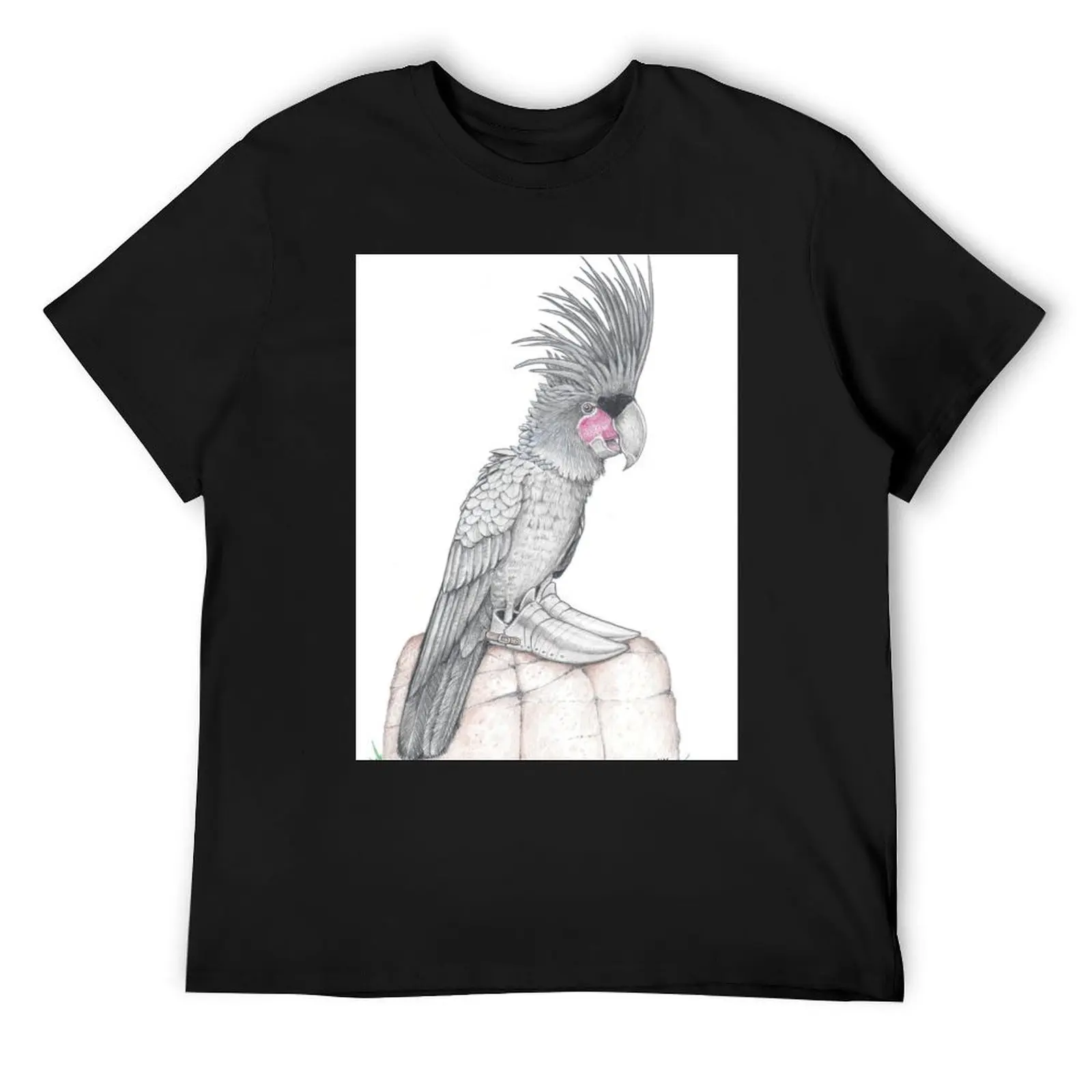 Palm Cockatoo in Knight shoes T-Shirt plain boys whites summer clothes new edition Men's t-shirts