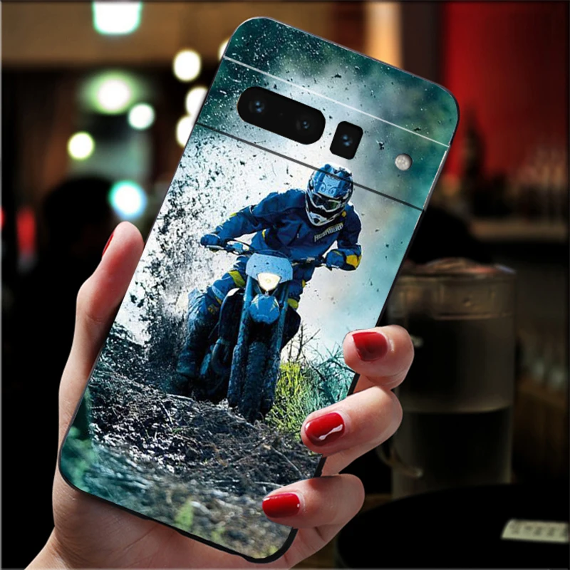 Phone Case For Google Pixel 10 9 Pro XL 9A 8 7 6 Pro Pixel 8A 7A 6A Pixel 8 7 6 5 Motorcycle Sports