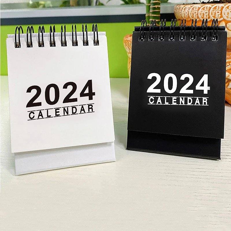 2024 Desk Calendar Creative Decor Vertical Office Gift Desktop Paper Home Student Weekly Planner Portable Calendar Book