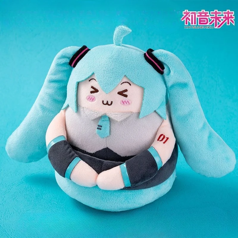 

Hatsune Miku Creative Squinting Eyes Cute Cartoon Plush Mobile Phone Stand Kawaii Miku Animation Peripheral Stand Holiday Gift