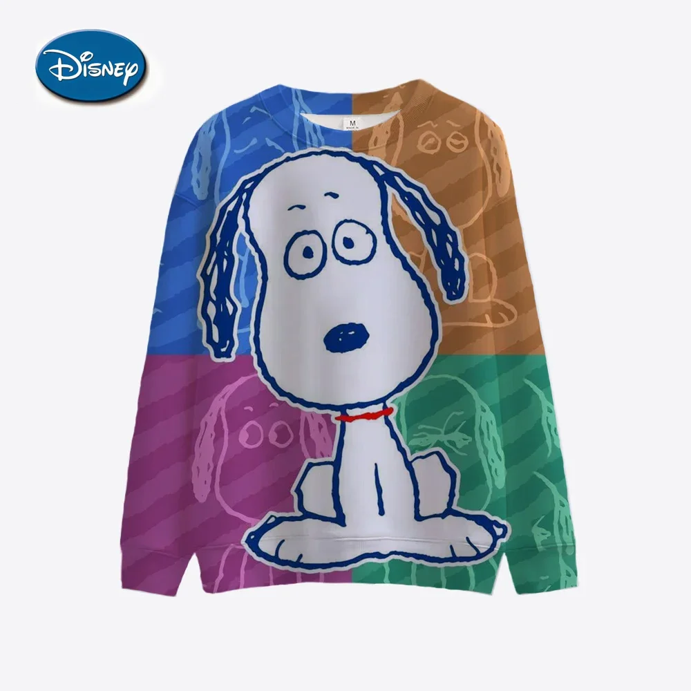 سنوبي الكرتون طباعة المرأة البلوز Harajuku عادية الأساسية هودي موضة مريحة فضفاضة هوديي بلايز الإناث خمر