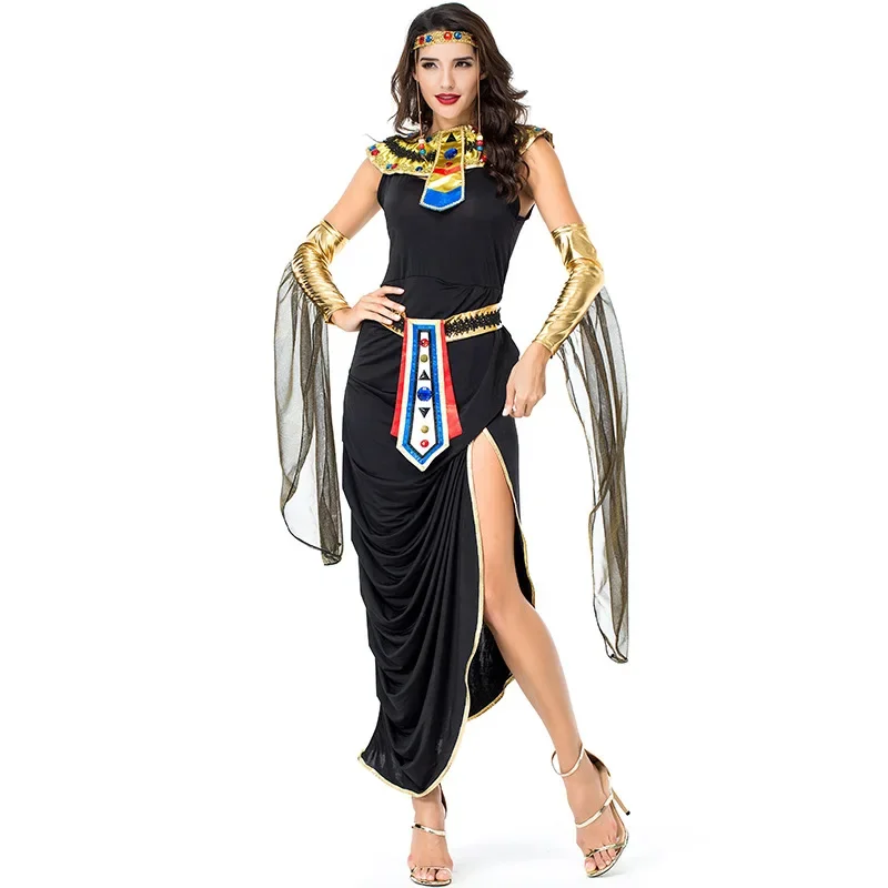 Cleopatra Egyptian Irregular Elegant Dress Cosplay Stage Costumes