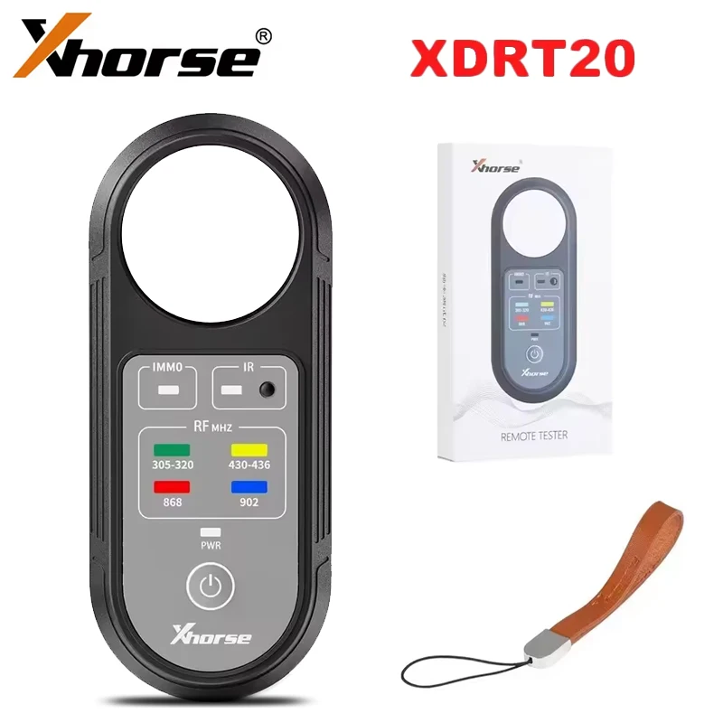 

Original Xhorse XDRT20 V2 Frequency Tester Infrared Signal Detection For 315Mhz 433Mhz 868Mhz 902Mhz Frequency Remote Key Tester
