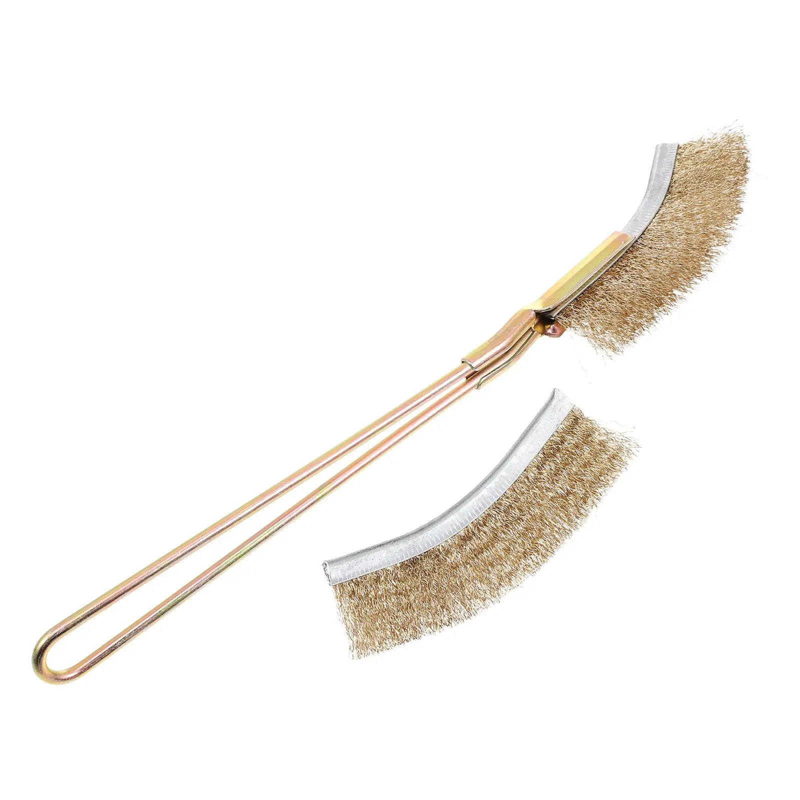 

Steel Wire Brush for Bird Cage Cleaning Long Handle Copper Durable Narrow Design Easy Clean Feeder Cup Pet Supplies