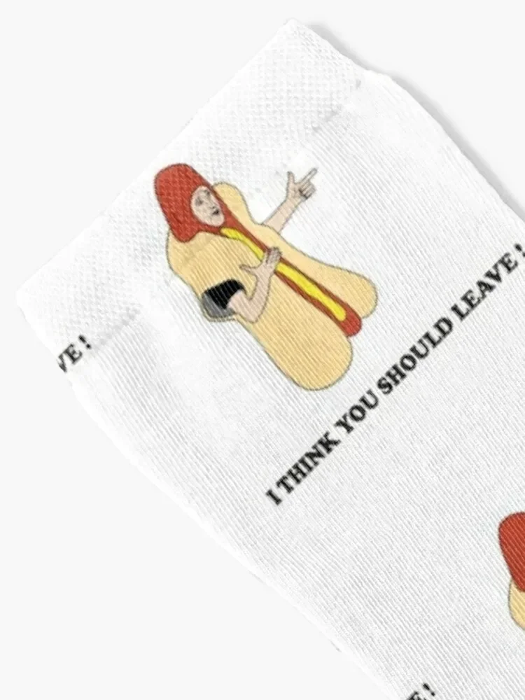 Hot Dog Car Crash I think you should leave Tim Robinson Socks christmas gift luxe Socks Women's Men's