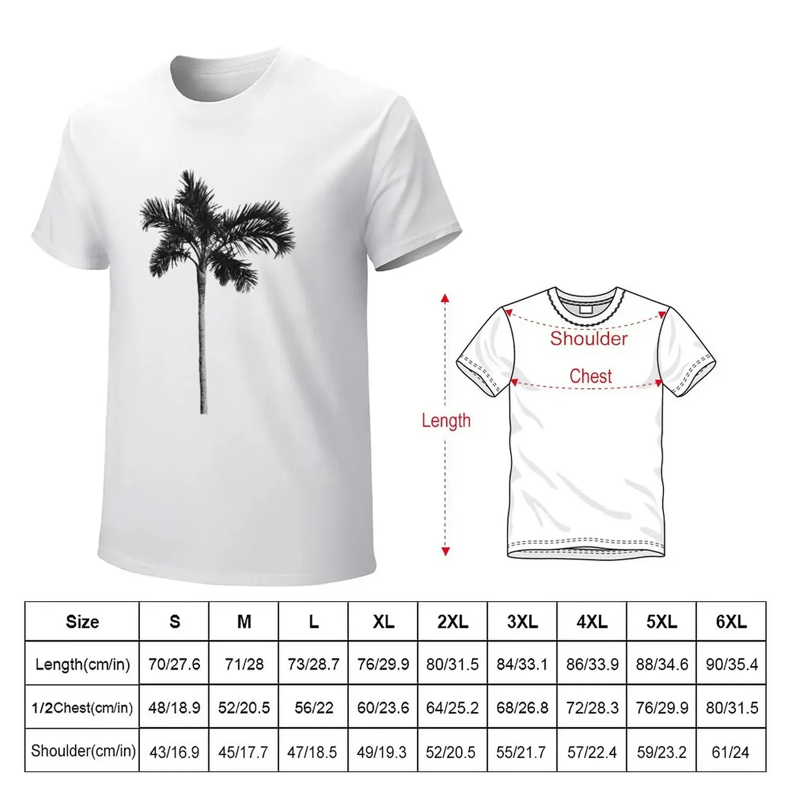 Palm Tree T-Shirt basketball graphic tees shirts graphic tee new edition plain white t shirts men