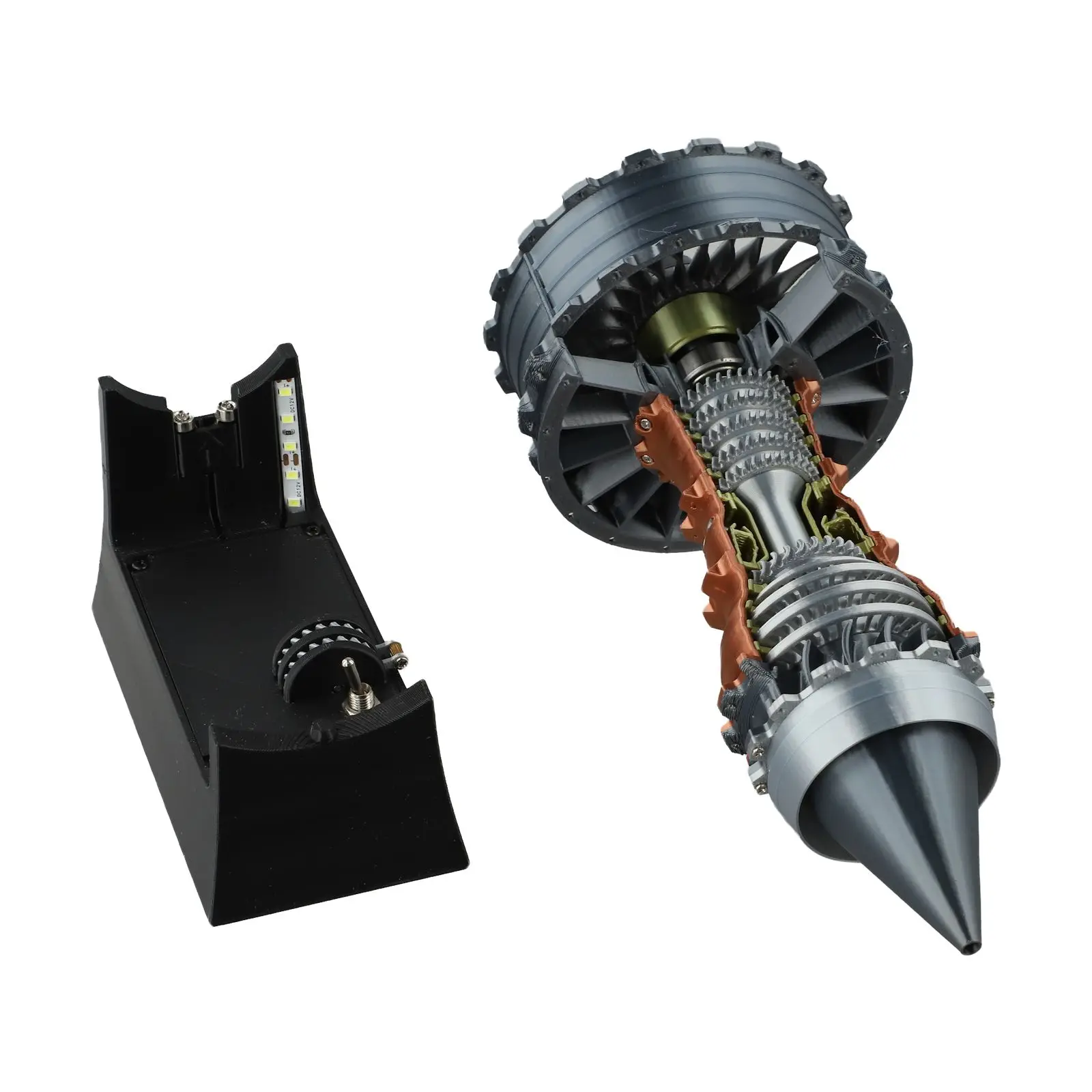 A380 Replica Aircraft Engine Model Display In Office Working Principle Craftsmanship Detail Decorative Item Educational Model