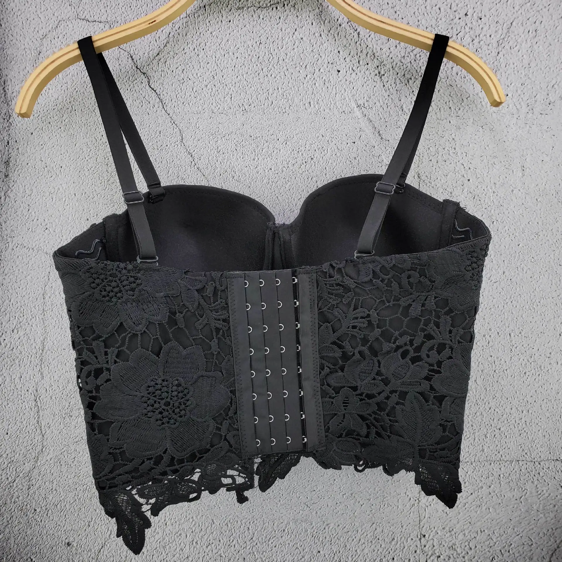 J740 Dropship Beautiful Bras For Girls Women's Clothing Sweet Memory Strapless Embroidered Corset Nightclub Dance Versatile