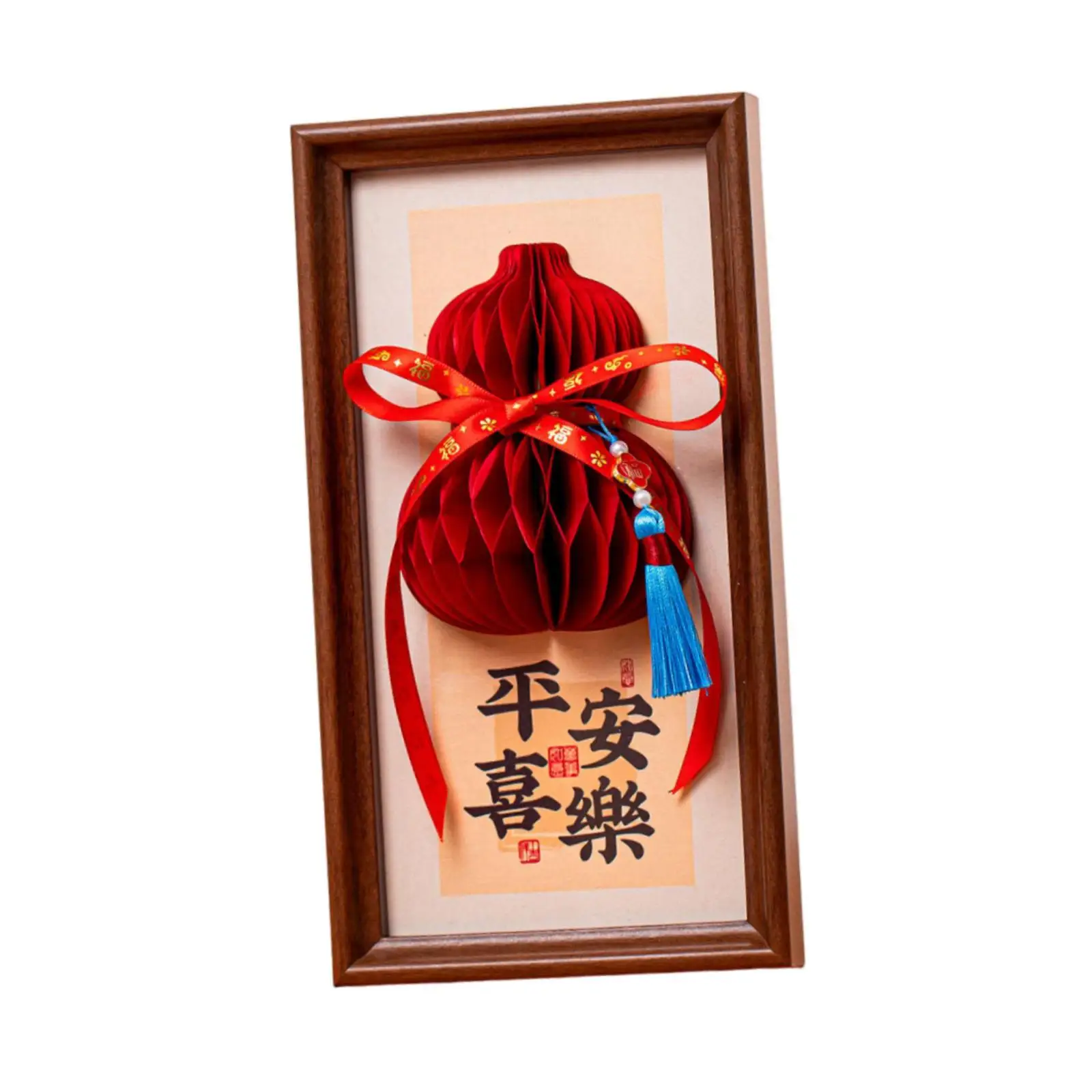 New Year Decorative Painting Tabletop and Wall Hanging for Home Shelf Mantel