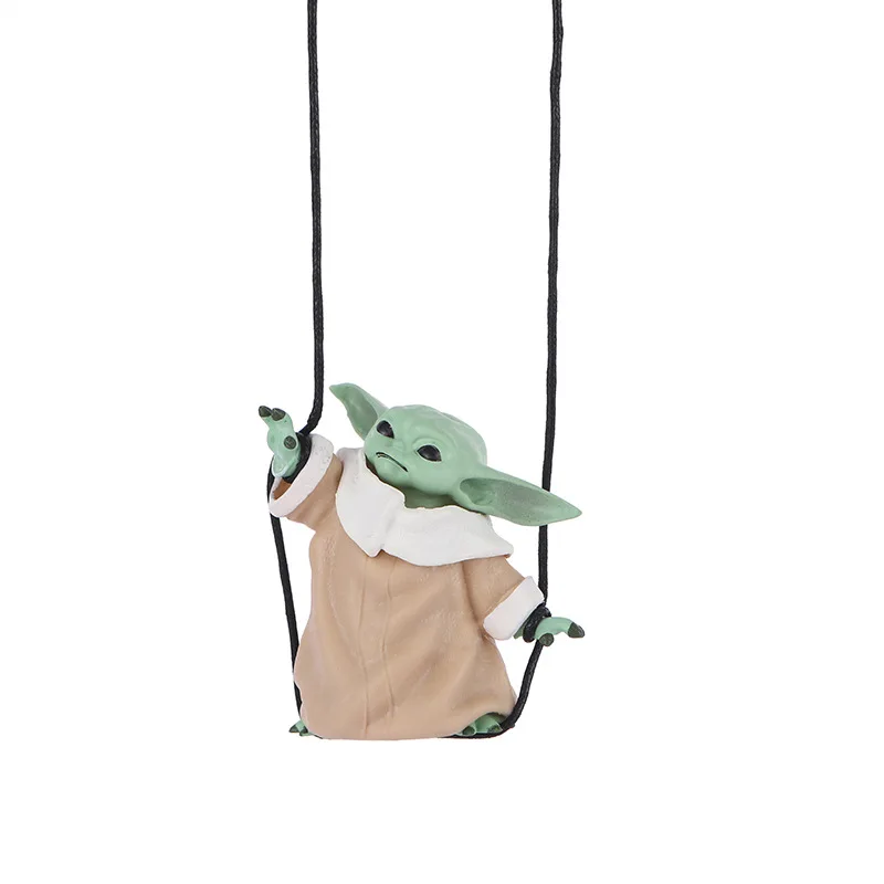 Nuovo Anime Star Wars Action Figrues Yoda Giocattoli per bambini Bambole di cartoni animati Decorazione interna Ciondolo per auto Modello Ragazzi