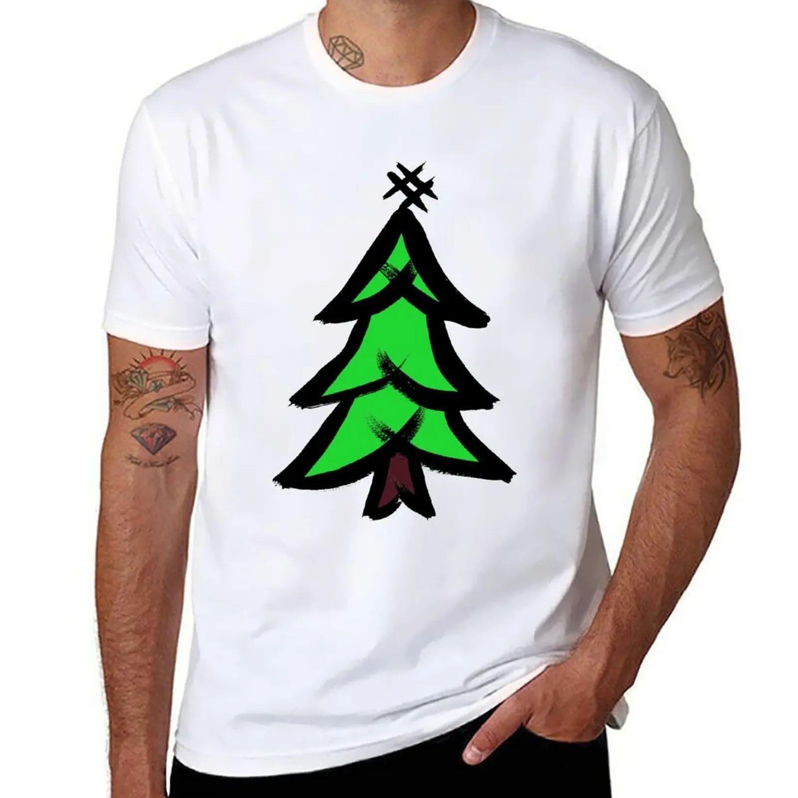 New Hashtag Xmas green - OneMandalaADay T-Shirt quick drying shirt funny t shirts Oversized t-shirt men t shirts