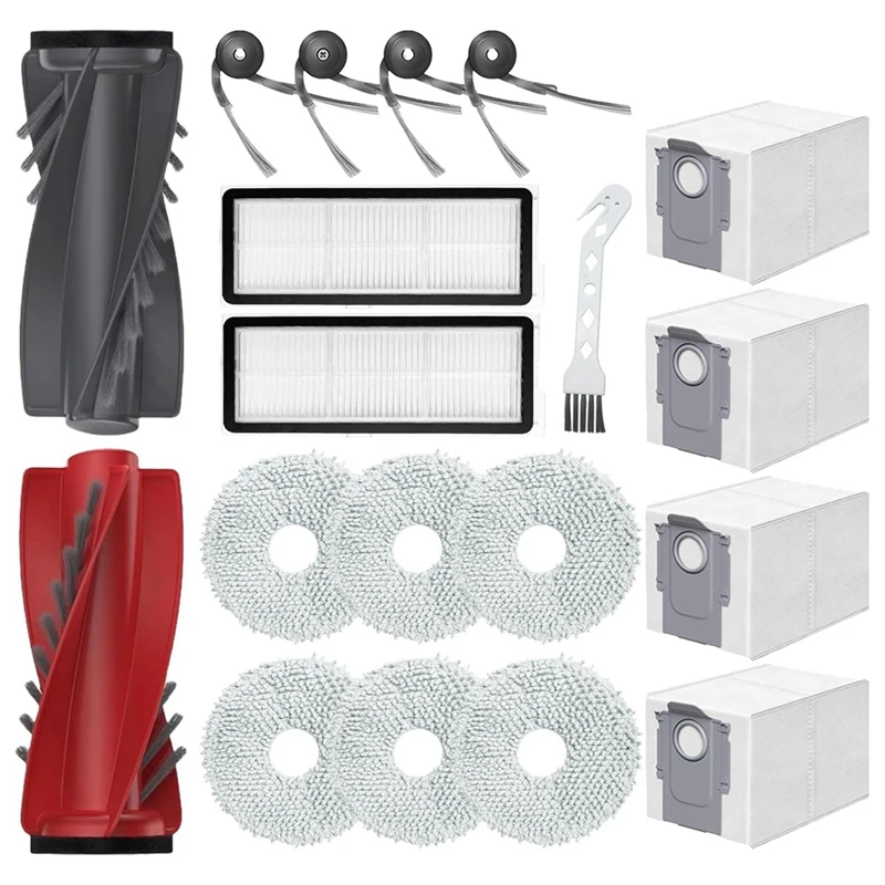 สําหรับ Roborock Qrevo Curve/P20 Pro หุ่นยนต์เครื่องดูดฝุ่นอะไหล่หลักแปรงด้านข้างถุงเก็บฝุ่นผ้าเช็ดทําความสะอาดตัวกรอง