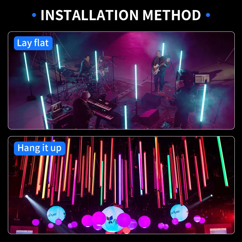 Outdoor DMX Wireless Batterie Pixel Tube 360 Grad RGBWA DMX Bühnen-DJ-Licht