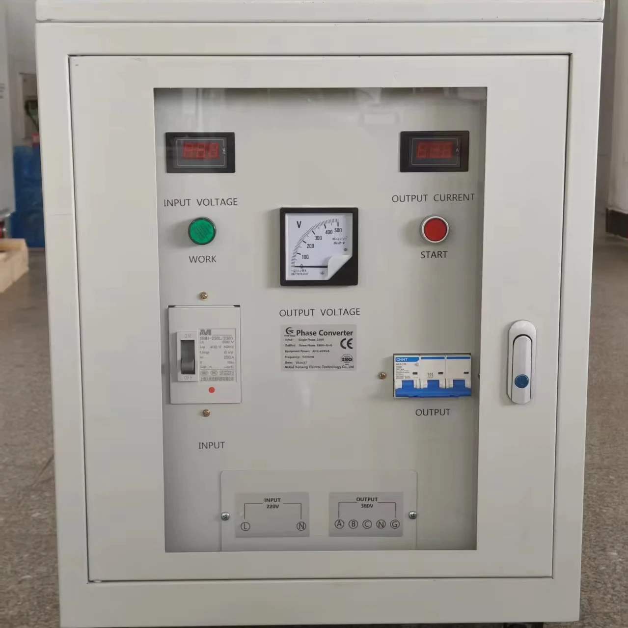30KVA 40KVA 50KVA AHK AHNY Brand Single Phase 220v to 380v 3 Phase 50/60Hz Efficiency 0.98 Model
