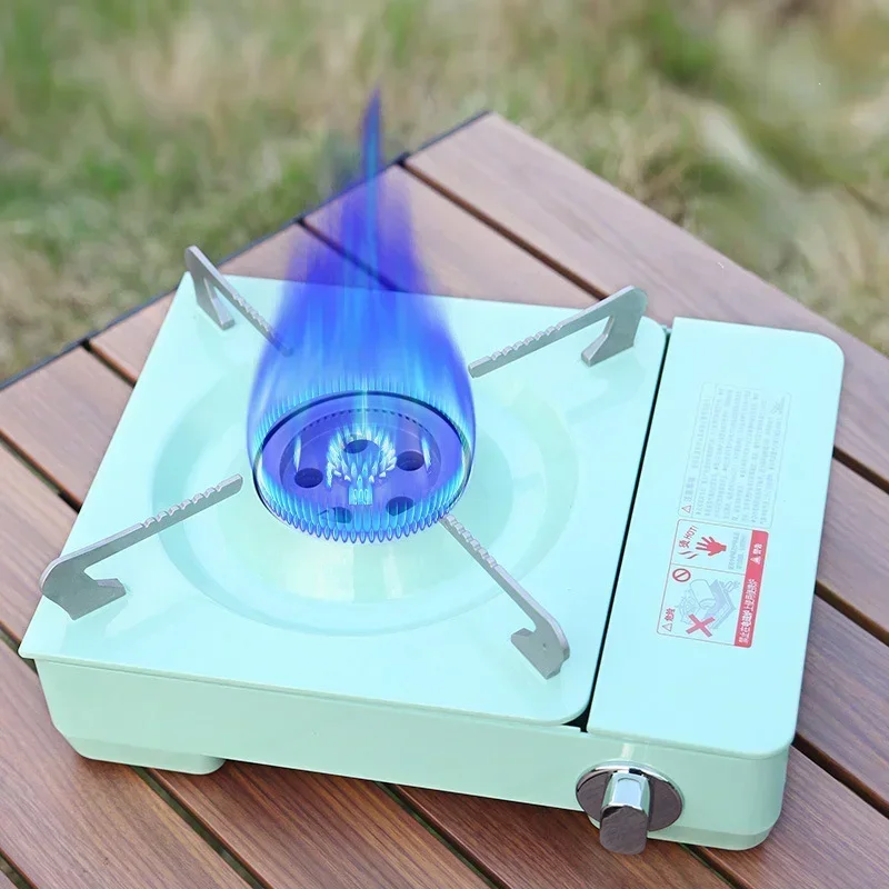 Macaron Color Cassette Stove Outdoor Camping Portable Casca Magnetic Gas Fire Boiler with Windproof Hiking Stove Camping Kitchen