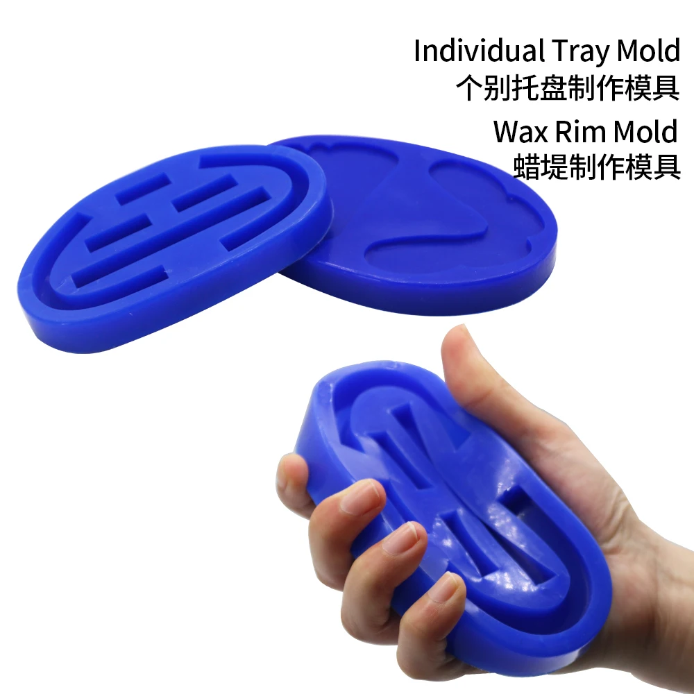 Dental Silicone Rubber Wax Rim Mold Bite Block Individual Tray Implant Molding Mould Dental Module Lab Tool 6 sold