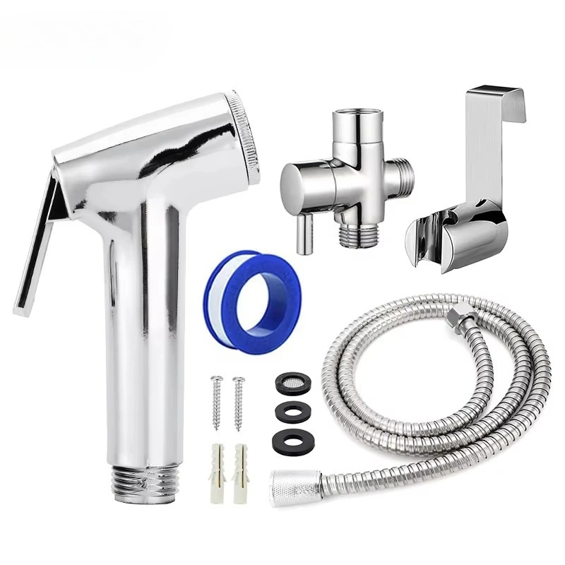 

304 stainless steel ABS bathroom Muslim shower portable bidet sprayer set