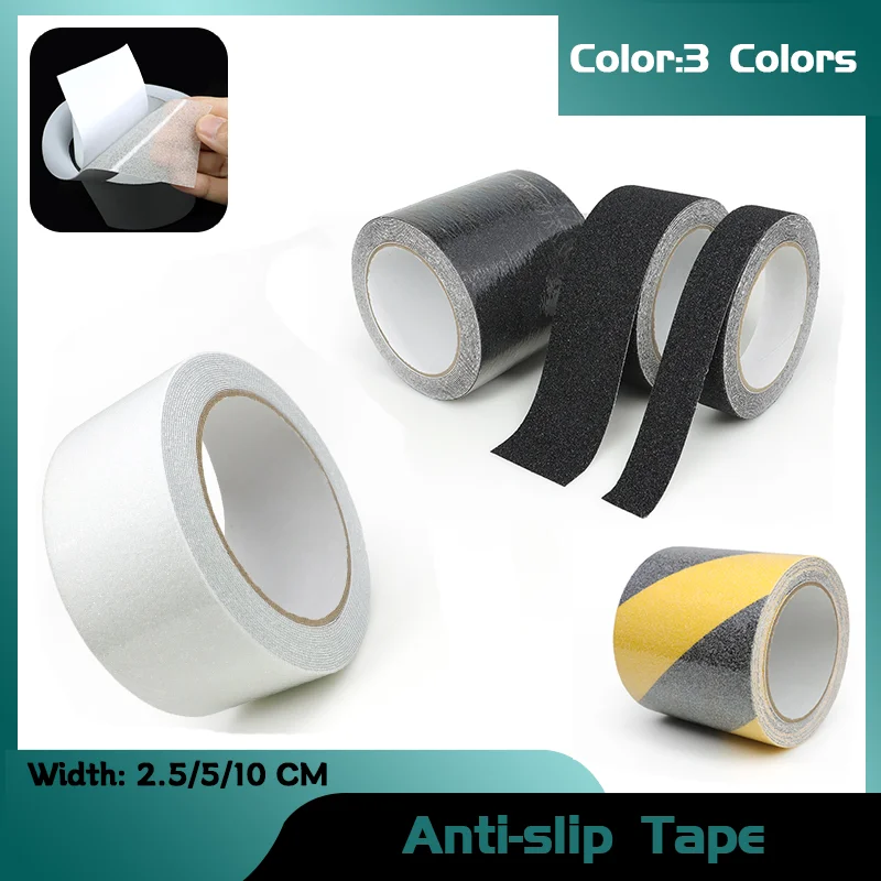 

Heavy-Duty 5m Anti-Slip Tape Roll with Ultra Strong Adhesive for Elderly Safety, Non-Slip Stair & Floor Treads for Steps Tape