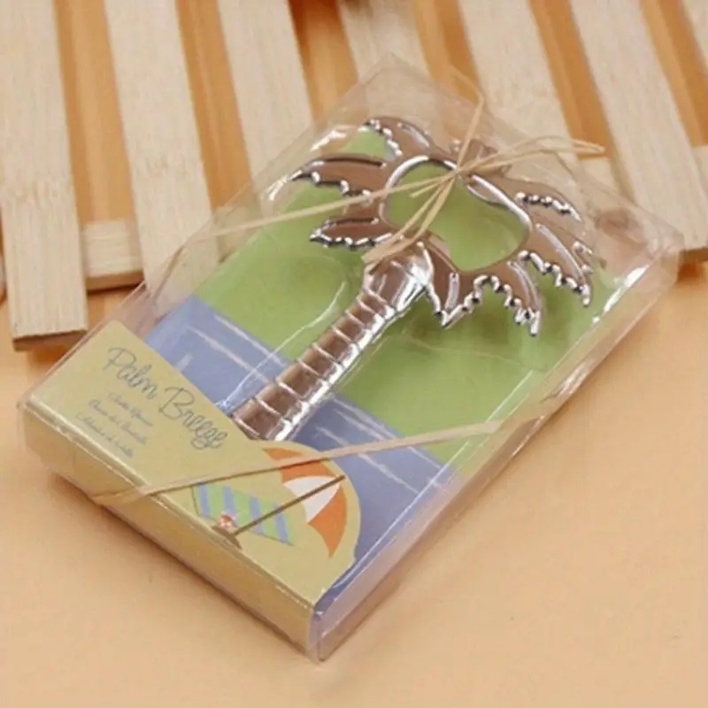 New Creative Palm Tree Beer Bottle Opener Gold Silver Palm Tree Bottle Cap Opener Party Wedding Gift Coconut Wine Cabinet Tool