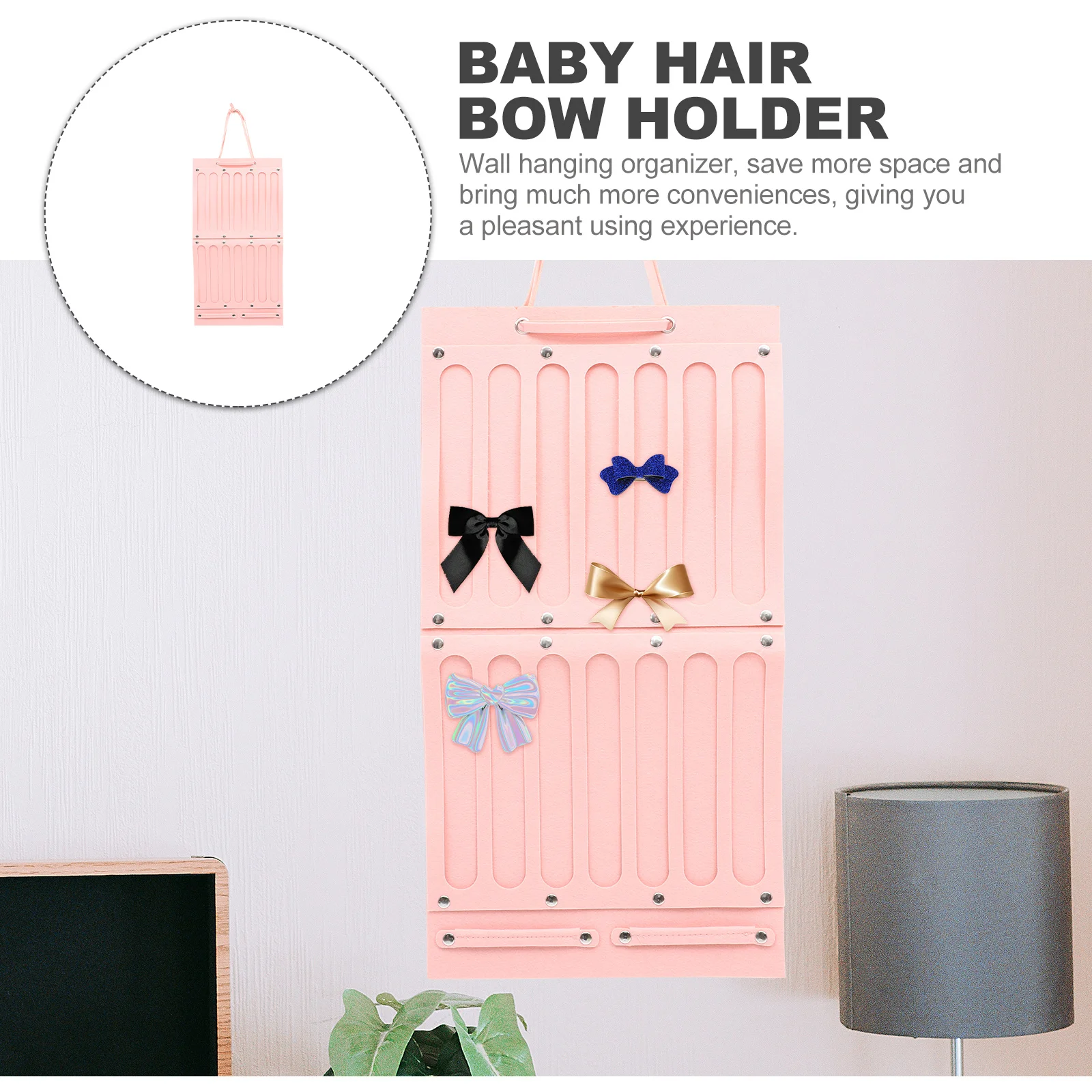 

Baby Hair Bow Holder Hanging Organizer Girls Headbands Storage Display Hair Accessories Organizer Clips Holder for Girls
