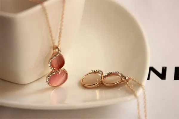 Hot Sales New Style Fashion Opal Pendant Gourd Pendants Necklace Women Jewelry Accessories