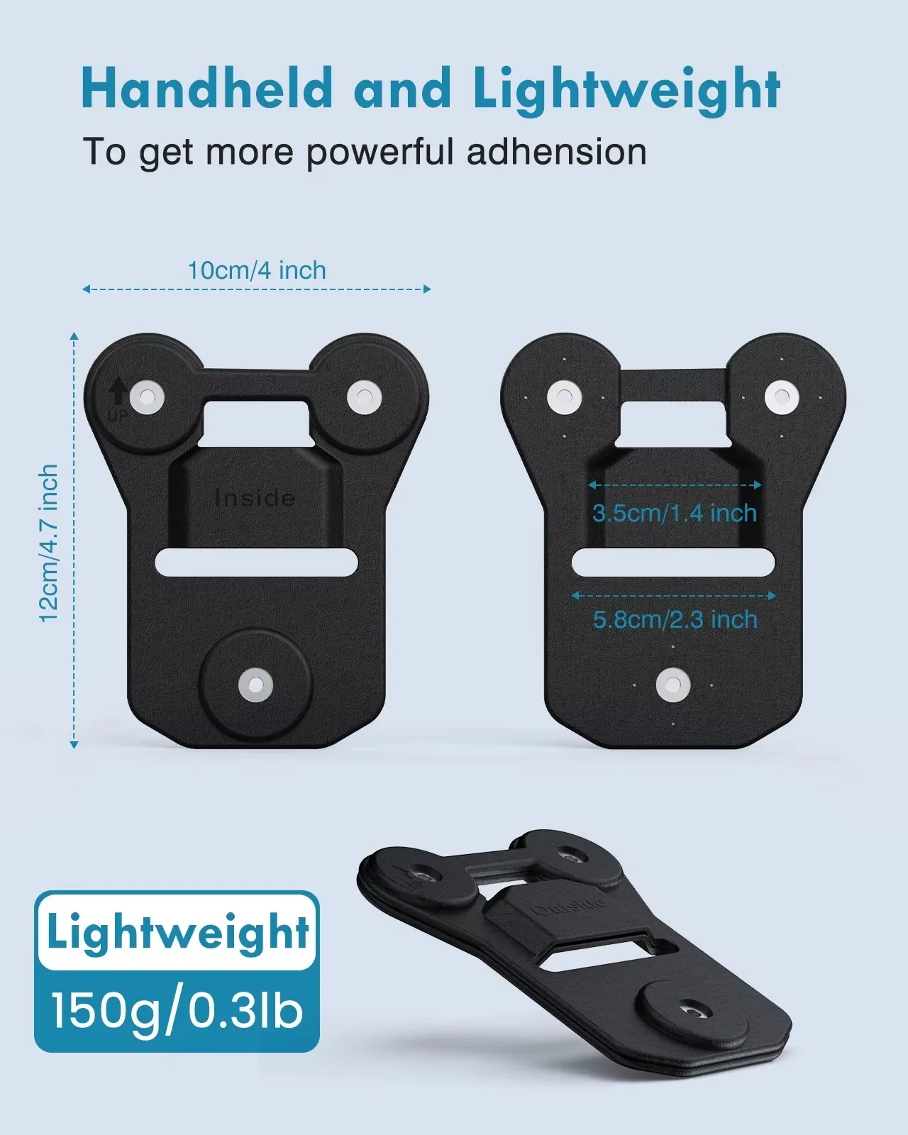 Magnetic Suction Back Clip Contains Magnets Inside and Outside Strong Suction For Boblov Body worn Camera Mini Camera KJ21 PD70