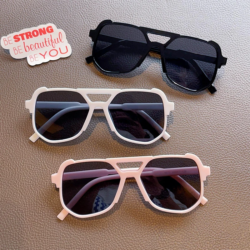 2026 Girls Boys Fashion Square Frame Sunglasses UV400 Children Colors Outdoor Sun Eye Protection Sunglasses Kids Sun Glasses