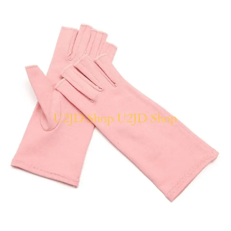 

U2JD Compression Gloves Relieve Pain from Carpal Tunnel Fingerless Gloves