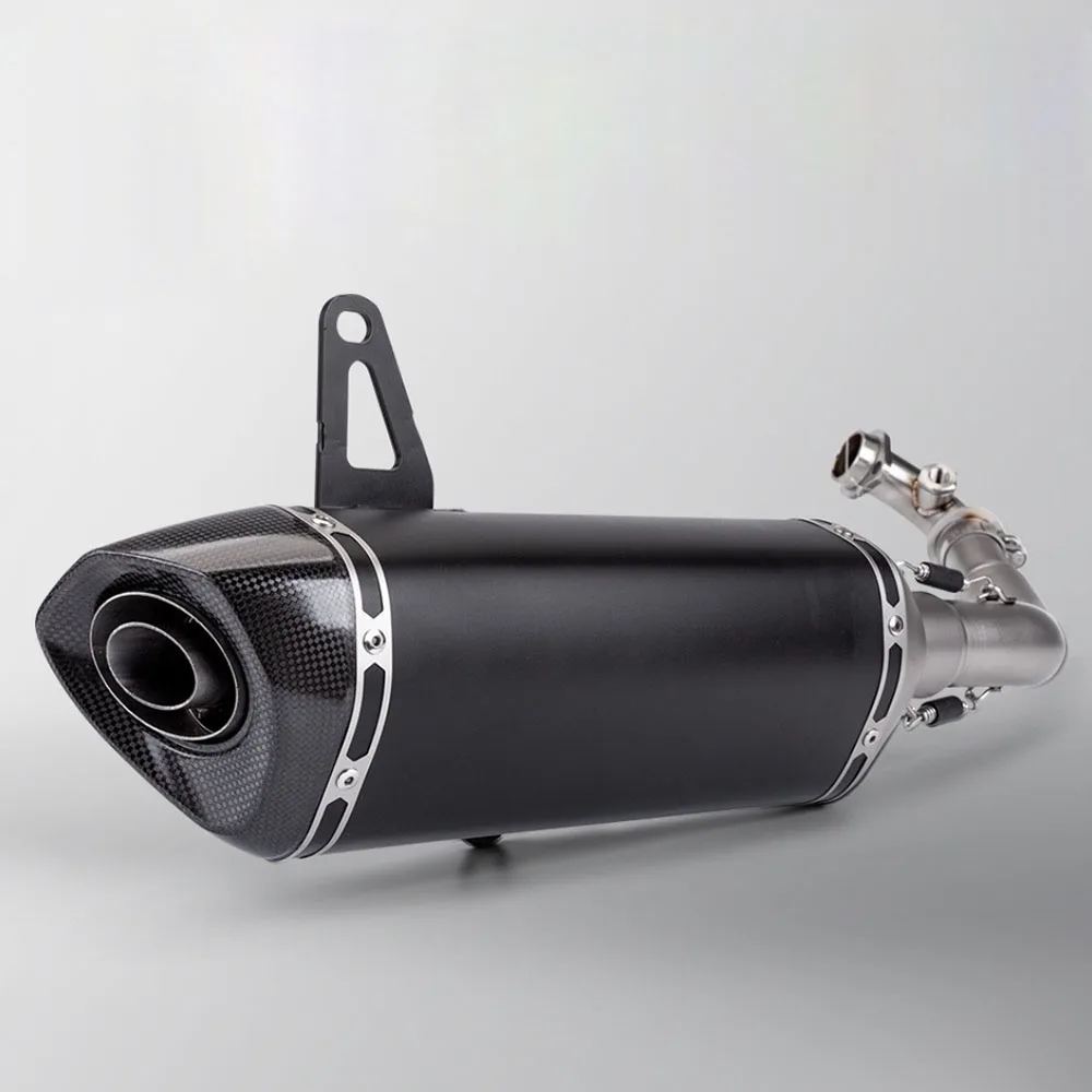 

For Vespa GTS300 GTS 300 2007-2020 Motorcycle Exhaust Full System with DB Killer Carbon Tip Muffler Connect Front Link Manifold