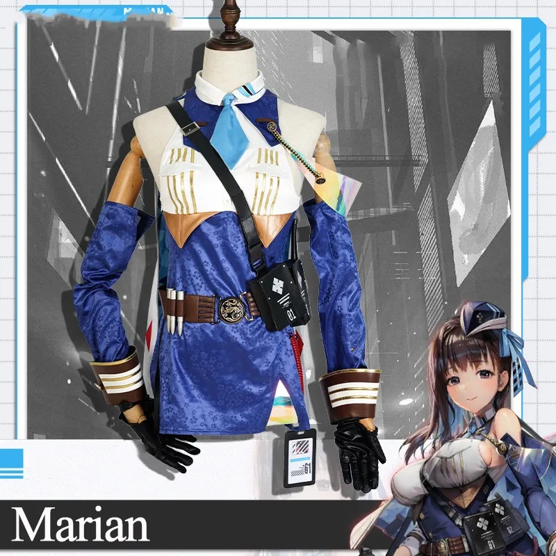 ViVi-Cos Nikke Cosplay Marian Game NIKKE The Goddess Of Victory Marian Battle Dress Daily Party Uniform RolePlay Cosplay Costume