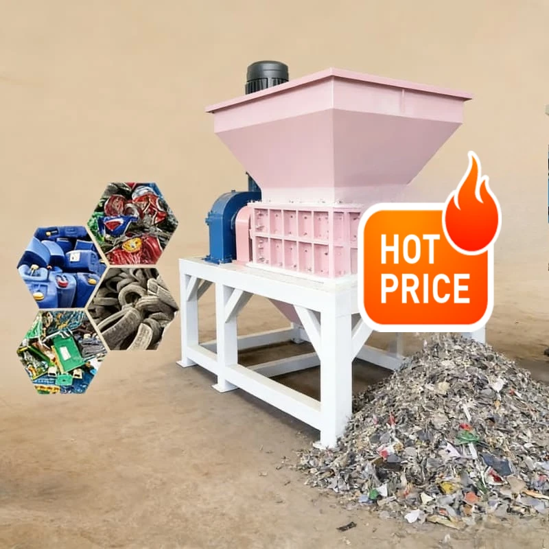 

Industrial Double Shaft Shredder for Scrap Metal and Plastic Single Shaft Trituradora with Gearbox Recycling Machine Customized