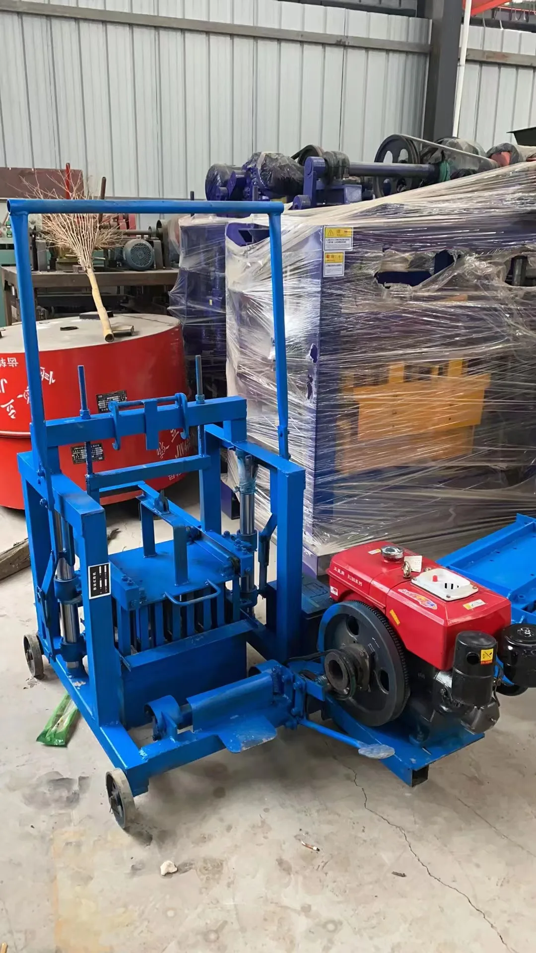 bricks making machine diesel engine block and mobile fly ash  block machine automatic brick making mini brick making machine