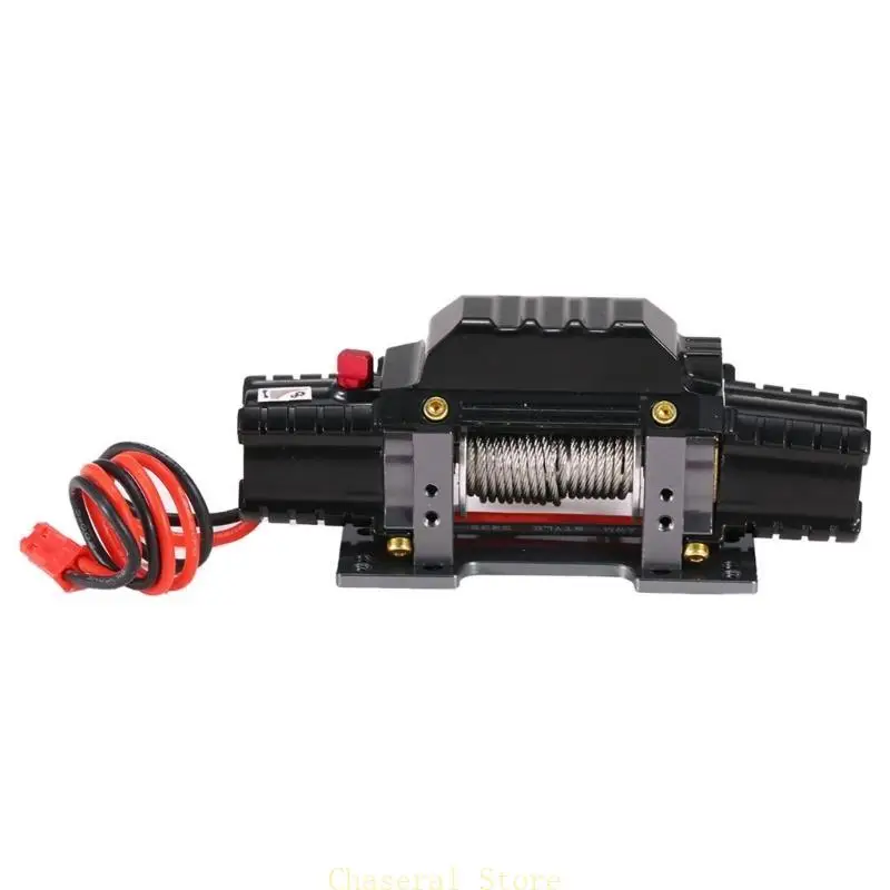 E7CE Professional Dual Motors Metal Winch Load Capacity Winch Controller CH3 Cable for 1/8 1/10 RC Crawler Car Axials - Image 3