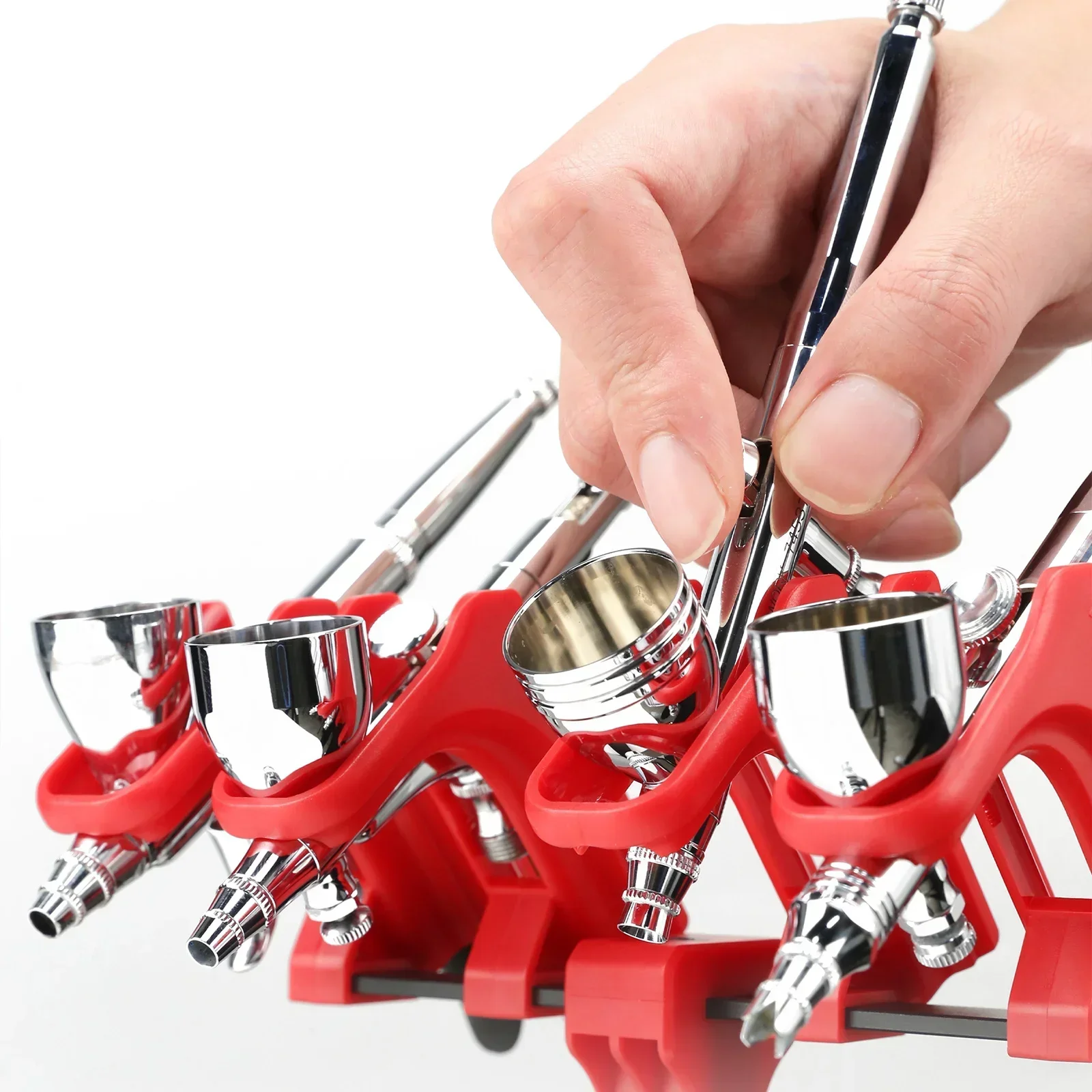 DSPIAE New AT-AR Quick Pull Spray Pen Holder Allows for Free Adjustment and Stable Storage 360 Degree Rotation Red