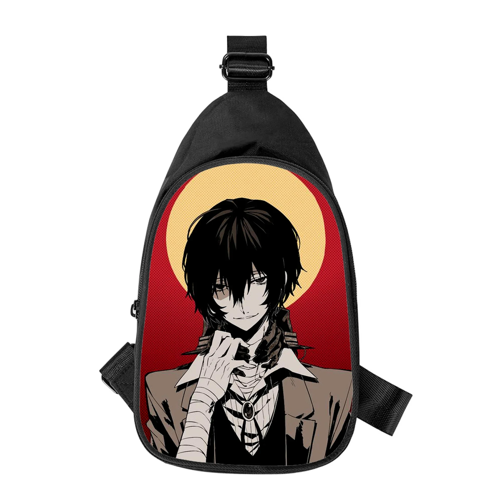 Sac de poitrine à bandoulière Bungo Stray Dogs Anime pour hommes et femmes, sac de taille d'école, sac de poitrine masculin, sac initié en alertes onale, mari, impression 3D, nouveau