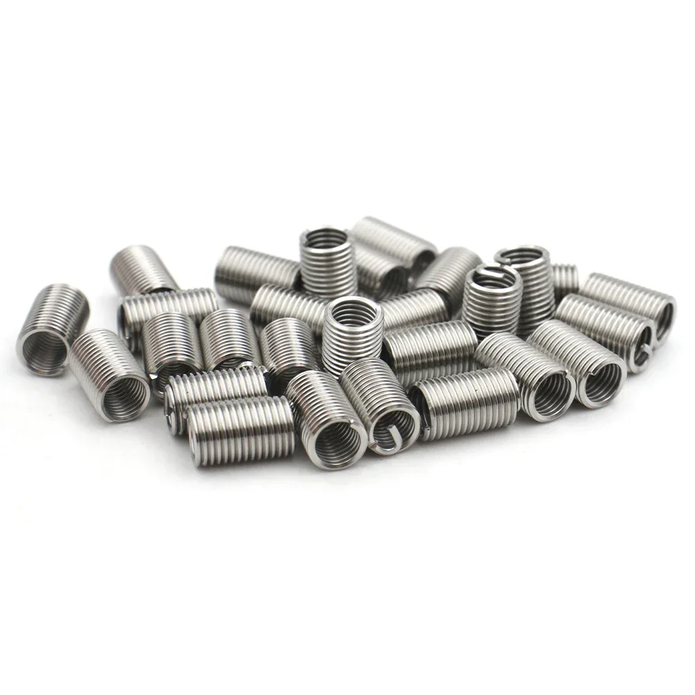 

M1.6-M24 304 SS Wire Threaded Inserts, Helical Coil Screw Repair Bushing Sleeve Complete Installation Tool Kit