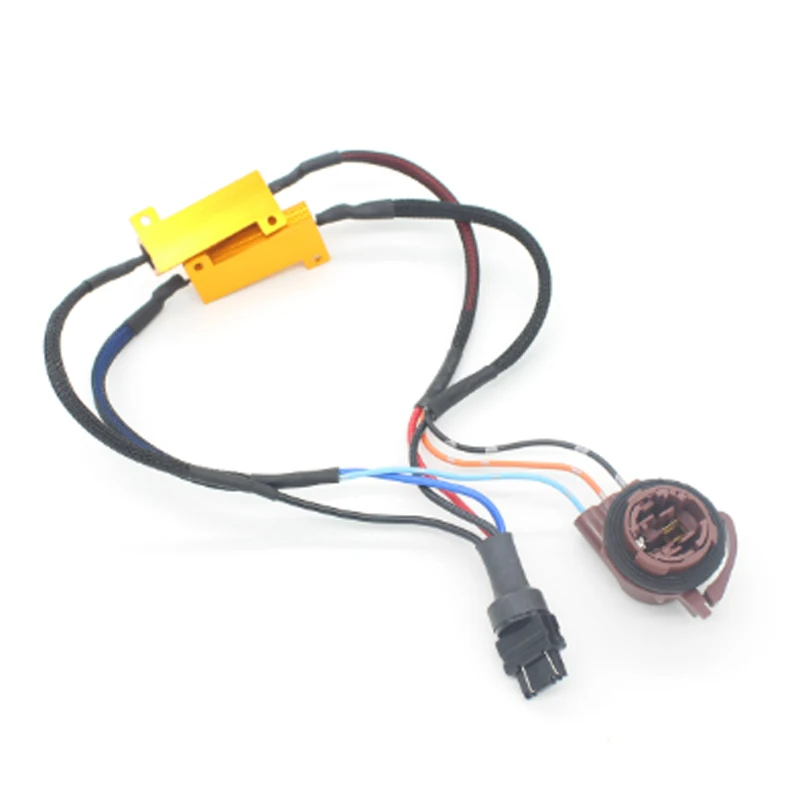 Universal LED Fault Eliminator / 3157B Dual Resistance Wire Fit For T25 3157 Brake Light