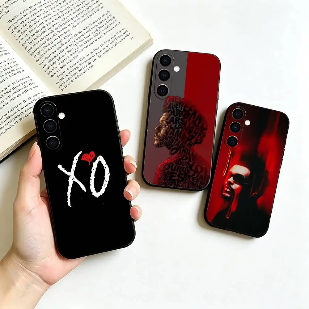 The Weeknd XO Singer Black Soft Silicone Phone Case for Samsung Galaxy A73, A42, A72, A70, A53, A52, A51