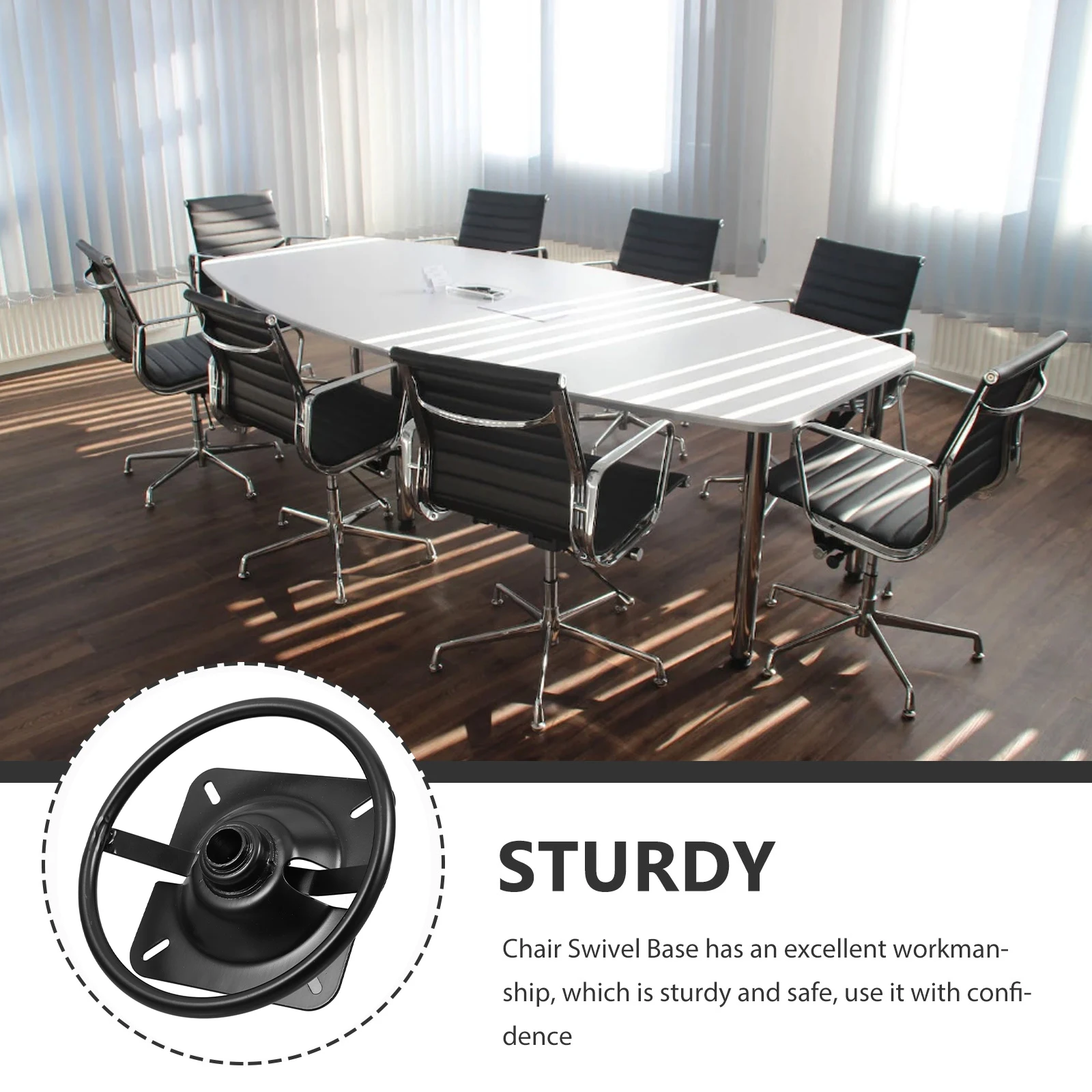 

Multifunctional Office Chair Replacement Handle Tray, Height Adjustable Swivel Base Parts for Comfort and Efficiency
