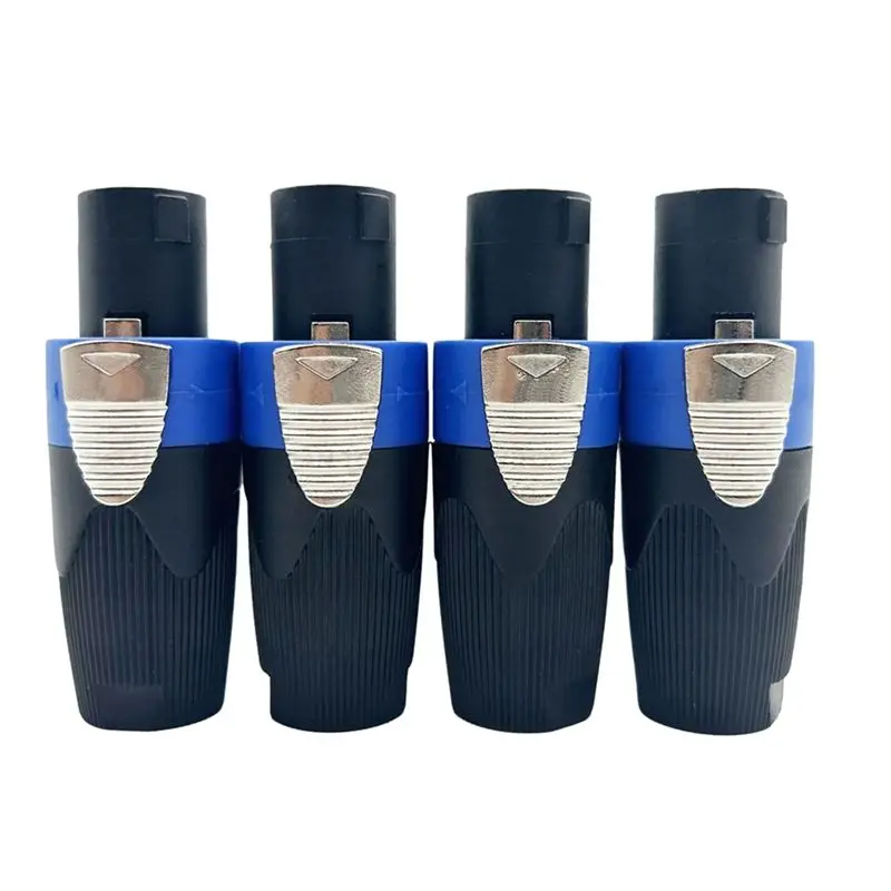 ABZC 60Pcs NL4FX Speakon 4-Pole Male Audio Speaker Connector for Power Amplifier DJ Sound System