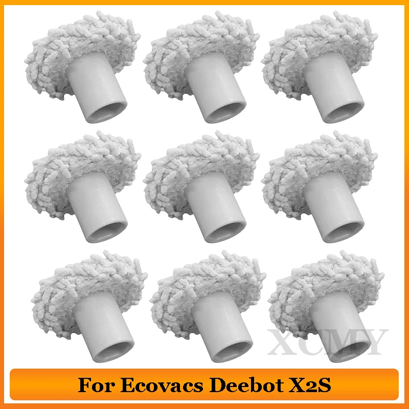 

For Ecovacs Deebot X2S Robotic Vacuum Cleaner Spare Parts Small Mop Cloth Rags Edge Attached Pads Replacement Accessories